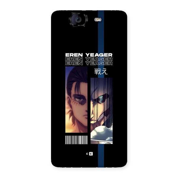 Eren Yeager Angry Back Case for Canvas Knight A350