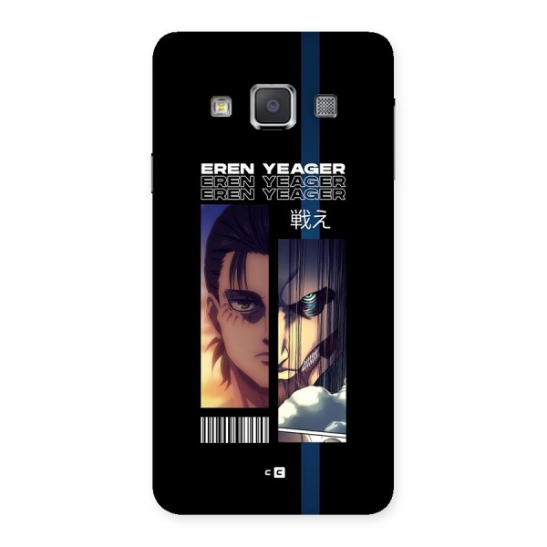 Eren Yeager Angry Back Case for Galaxy A3