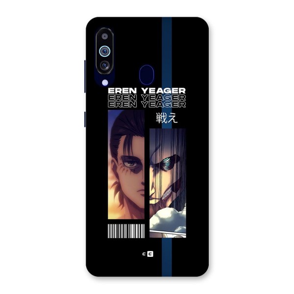 Eren Yeager Angry Back Case for Galaxy A60