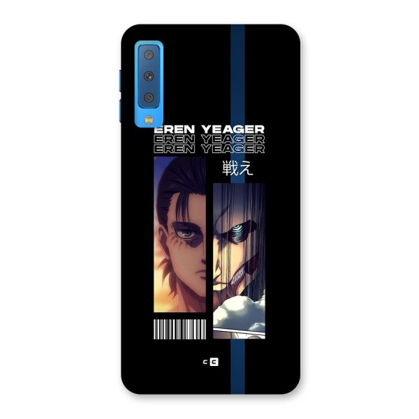 Eren Yeager Angry Back Case for Galaxy A7 (2018)