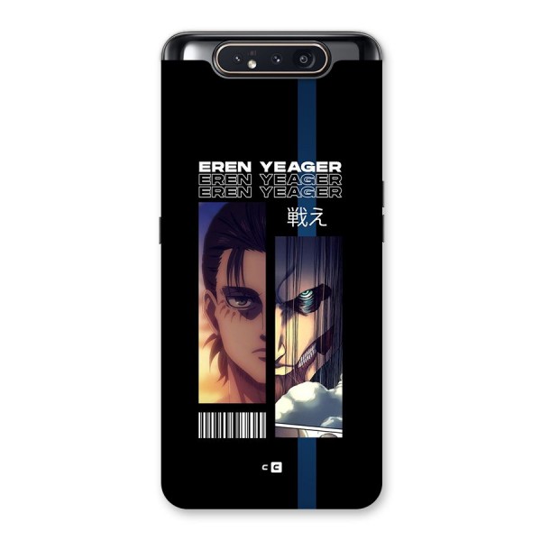 Eren Yeager Angry Back Case for Galaxy A80