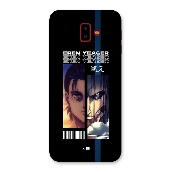 Eren Yeager Angry Back Case for Galaxy J6 Plus