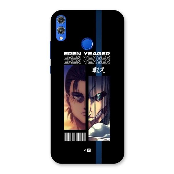 Eren Yeager Angry Back Case for Honor 8X