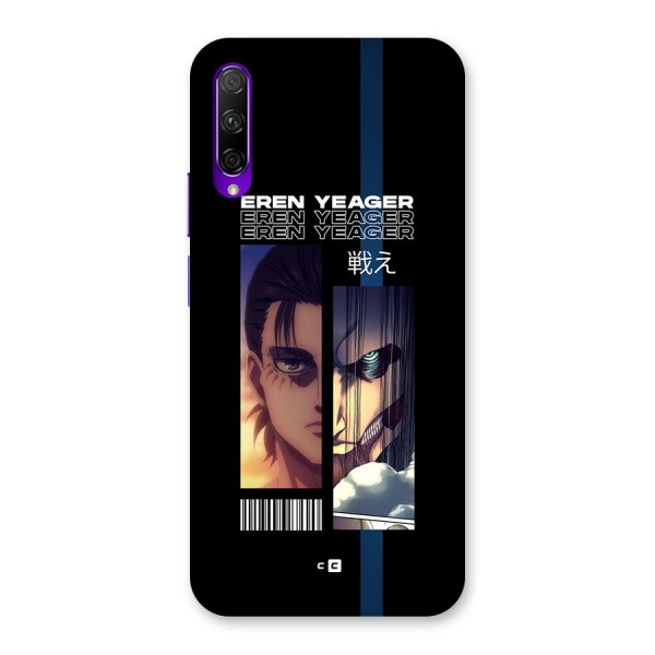 Eren Yeager Angry Back Case for Honor 9X Pro