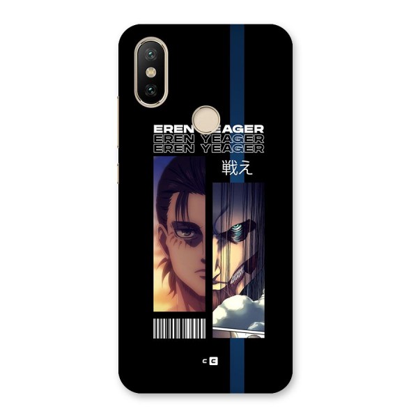 Eren Yeager Angry Back Case for Mi A2