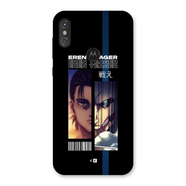 Eren Yeager Angry Back Case for Motorola One Power