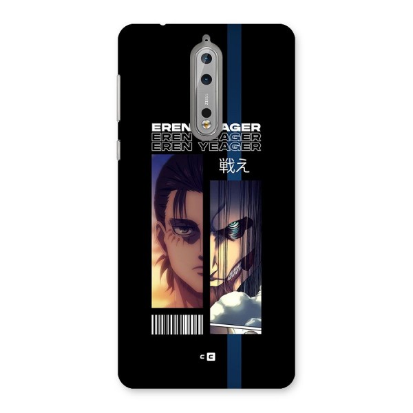 Eren Yeager Angry Back Case for Nokia 8