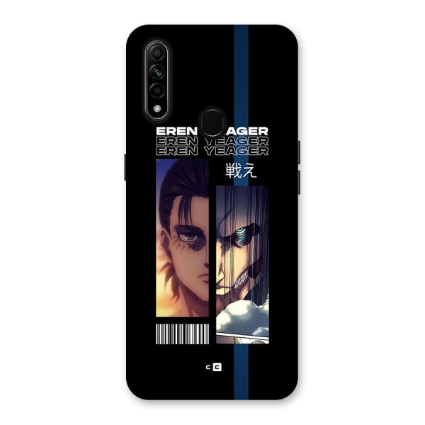 Eren Yeager Angry Back Case for Oppo A31