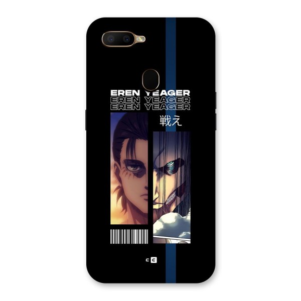 Eren Yeager Angry Back Case for Oppo A5s