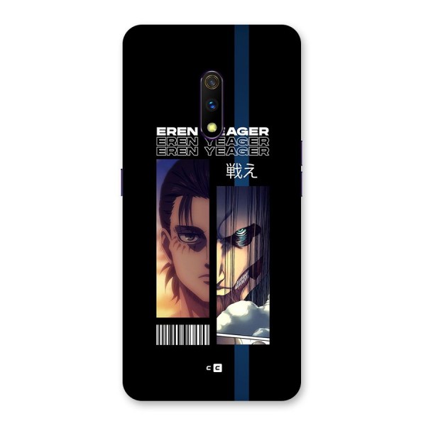 Eren Yeager Angry Back Case for Realme X