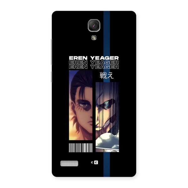 Eren Yeager Angry Back Case for Redmi Note