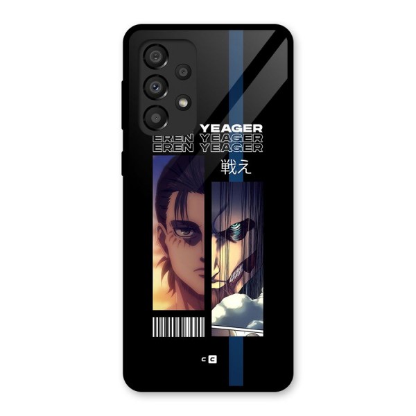 Eren Yeager Angry Glass Back Case for Galaxy A33 5G