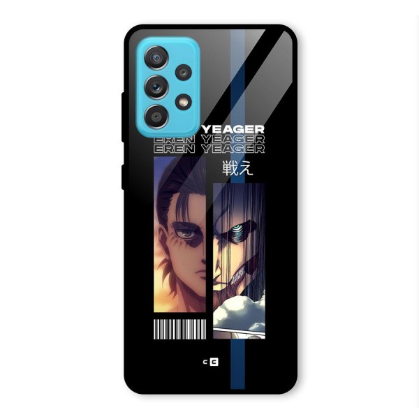 Eren Yeager Angry Glass Back Case for Galaxy A52s 5G