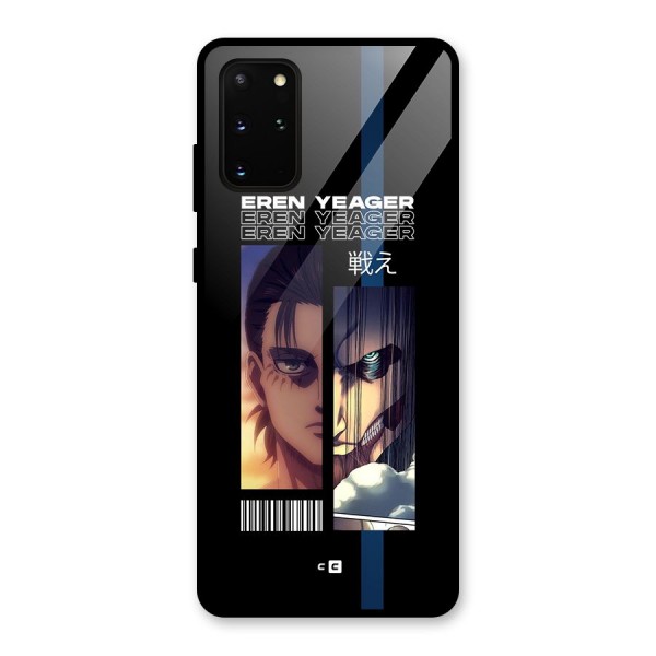 Eren Yeager Angry Glass Back Case for Galaxy S20 Plus