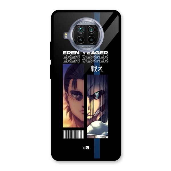 Eren Yeager Angry Glass Back Case for Mi 10i