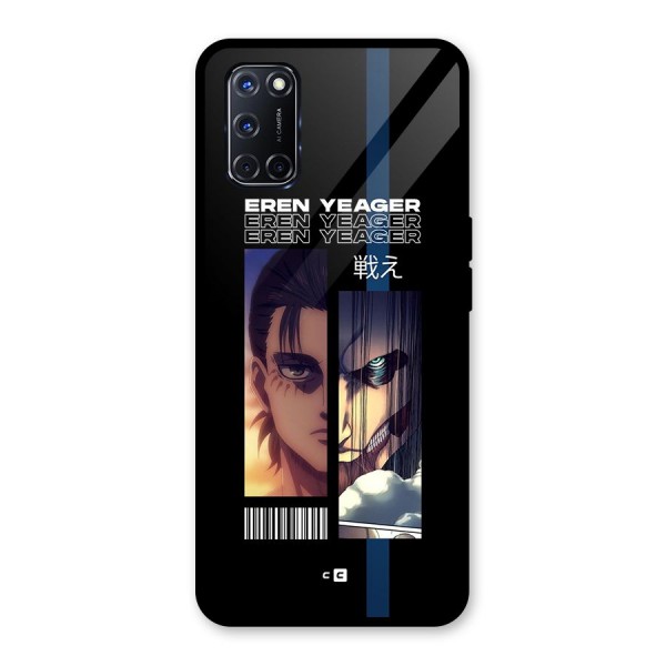 Eren Yeager Angry Glass Back Case for Oppo A52