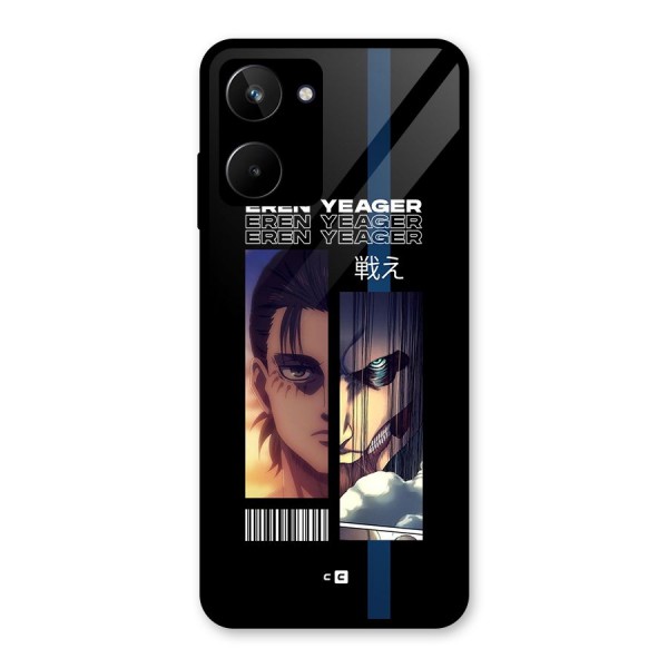 Eren Yeager Angry Glass Back Case for Realme 10