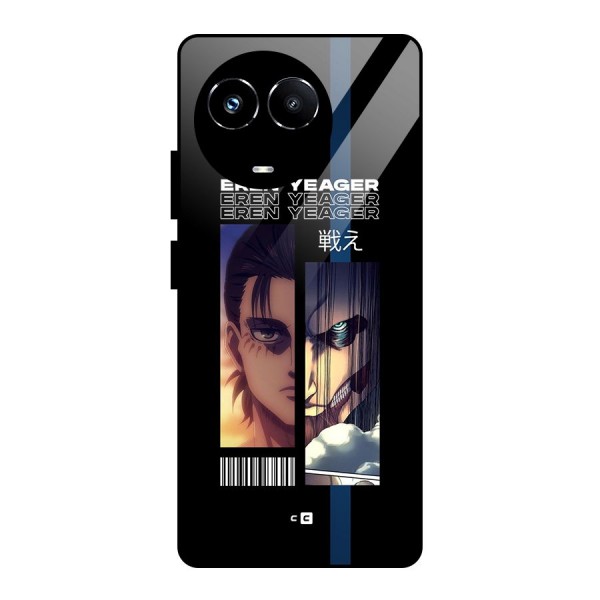 Eren Yeager Angry Glass Back Case for Realme 11X