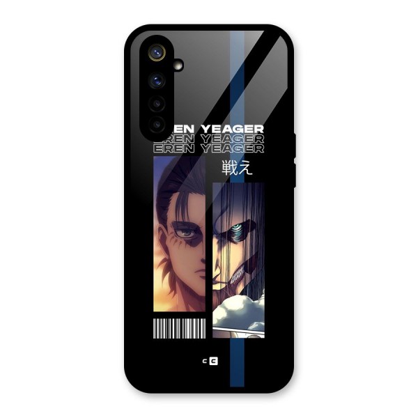 Eren Yeager Angry Glass Back Case for Realme 6