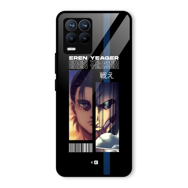 Eren Yeager Angry Glass Back Case for Realme 8 Pro