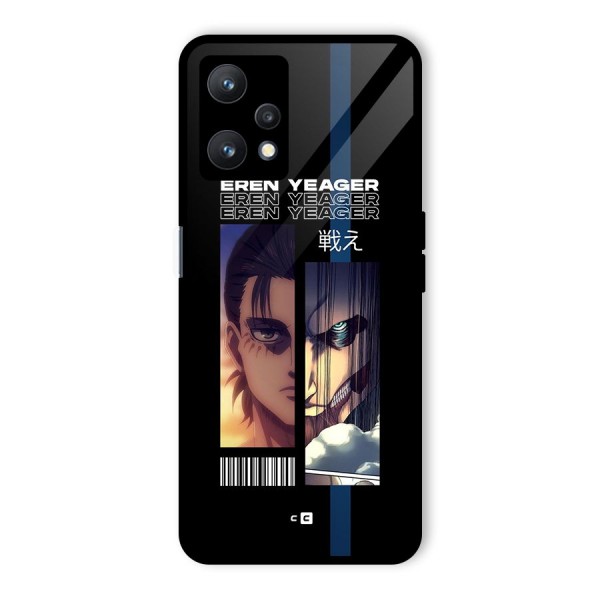 Eren Yeager Angry Glass Back Case for Realme 9 Pro 5G