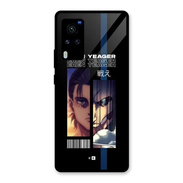 Eren Yeager Angry Glass Back Case for Vivo X60 Pro