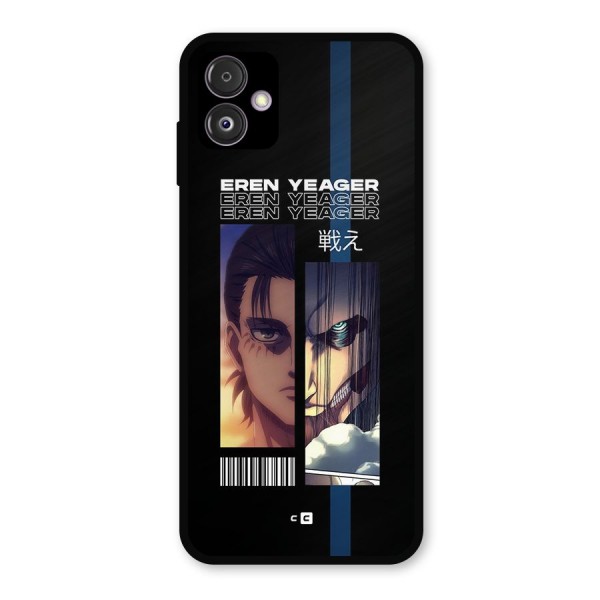 Eren Yeager Angry Metal Back Case for Galaxy F14