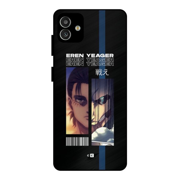 Eren Yeager Angry Metal Back Case for Galaxy M13 5G