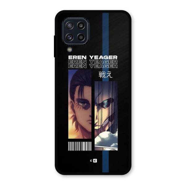 Eren Yeager Angry Metal Back Case for Galaxy M32