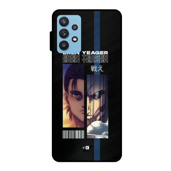 Eren Yeager Angry Metal Back Case for Galaxy M32 5G