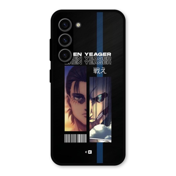 Eren Yeager Angry Metal Back Case for Galaxy S23