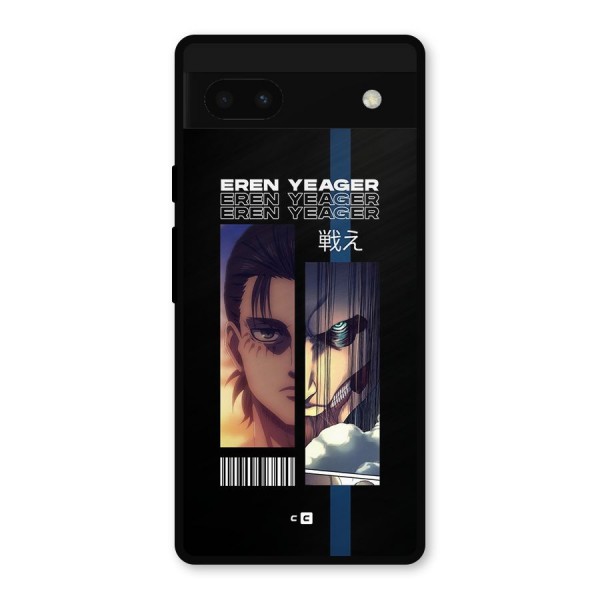 Eren Yeager Angry Metal Back Case for Google Pixel 6a