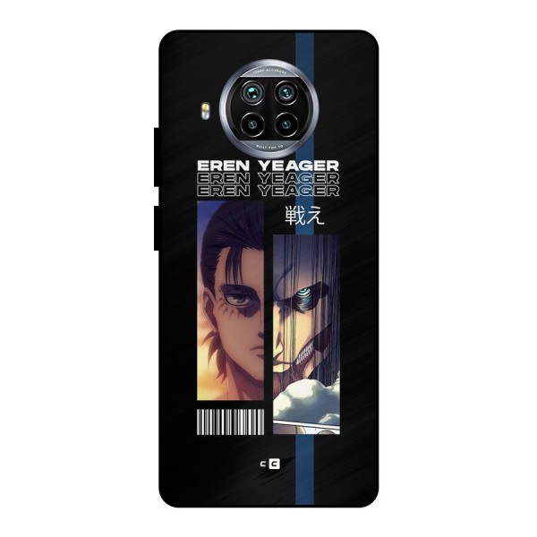 Eren Yeager Angry Metal Back Case for Mi 10i