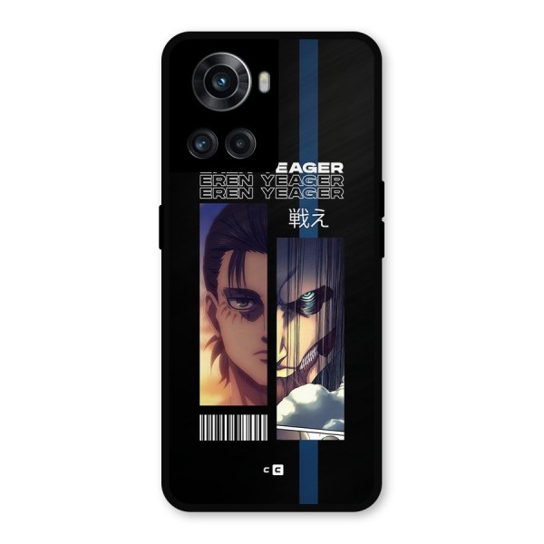 Eren Yeager Angry Metal Back Case for OnePlus 10R