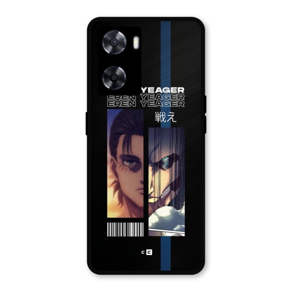 Eren Yeager Angry Metal Back Case for Oppo A77