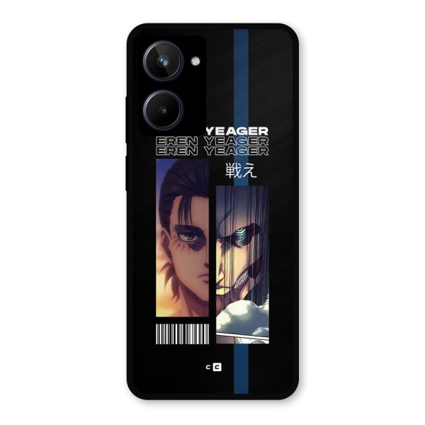 Eren Yeager Angry Metal Back Case for Realme 10