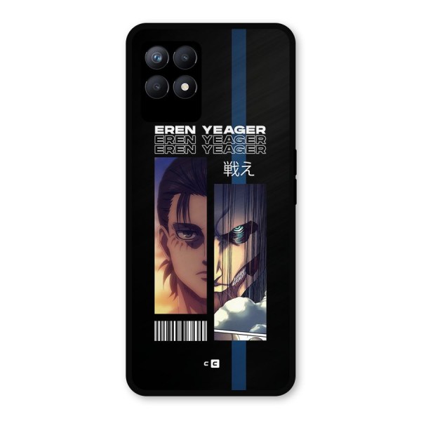 Eren Yeager Angry Metal Back Case for Realme 8i