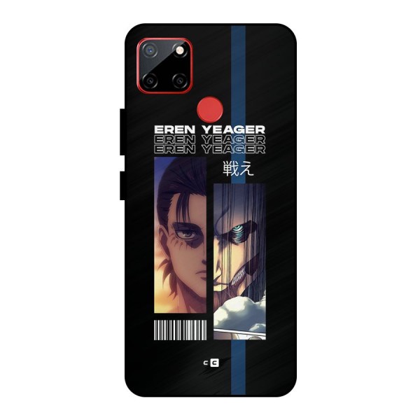 Eren Yeager Angry Metal Back Case for Realme C12