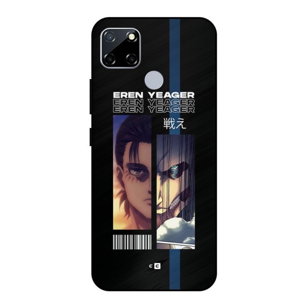 Eren Yeager Angry Metal Back Case for Realme Narzo 20