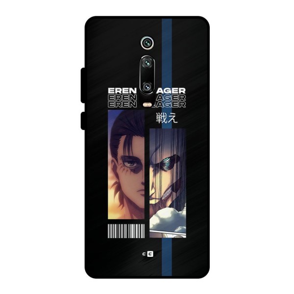 Eren Yeager Angry Metal Back Case for Redmi K20 Pro