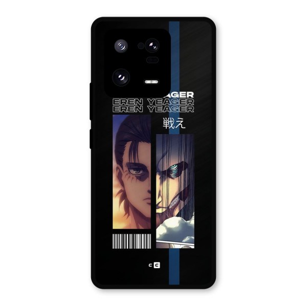 Eren Yeager Angry Metal Back Case for Xiaomi 13 Pro