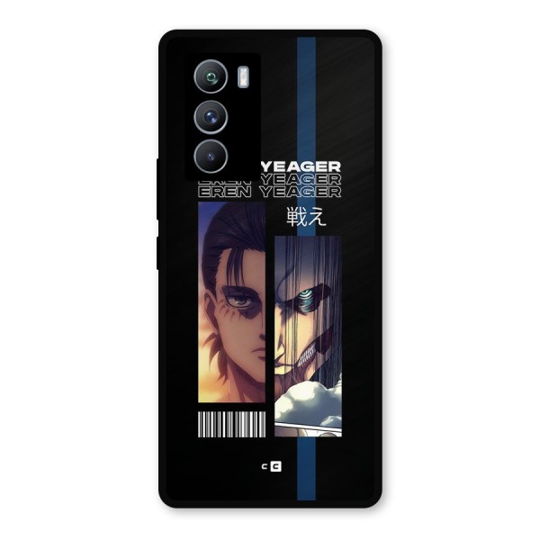 Eren Yeager Angry Metal Back Case for iQOO 9 SE