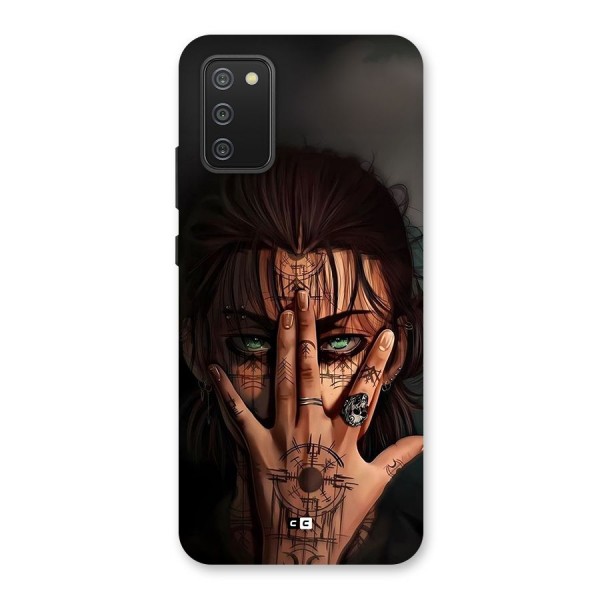 Eren Yeager Illustration Back Case for Galaxy F02s