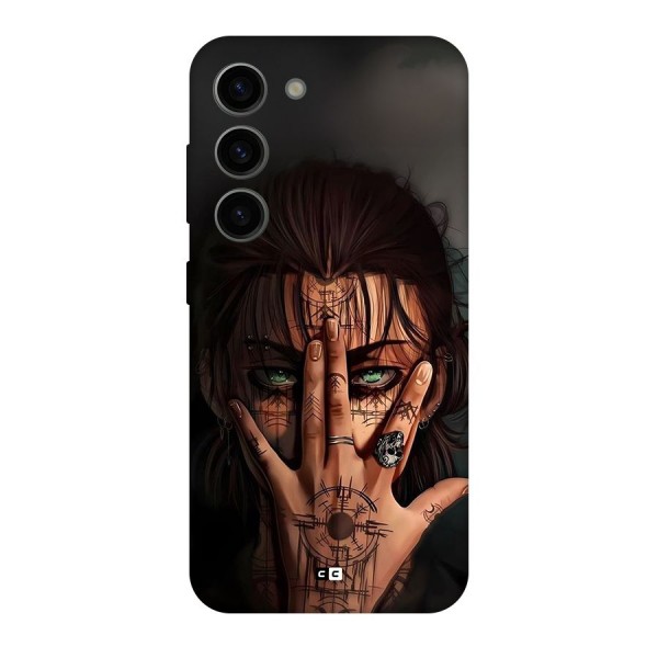 Eren Yeager Illustration Back Case for Galaxy S23