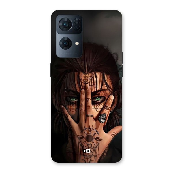 Eren Yeager Illustration Back Case for Oppo Reno7 Pro 5G