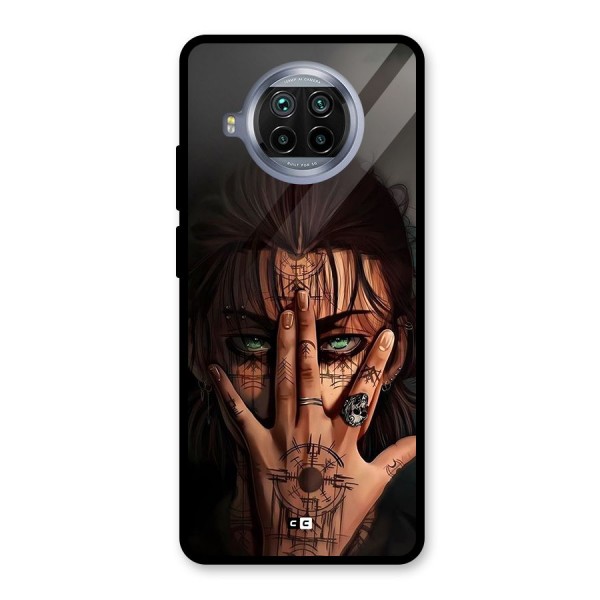 Eren Yeager Illustration Glass Back Case for Mi 10i