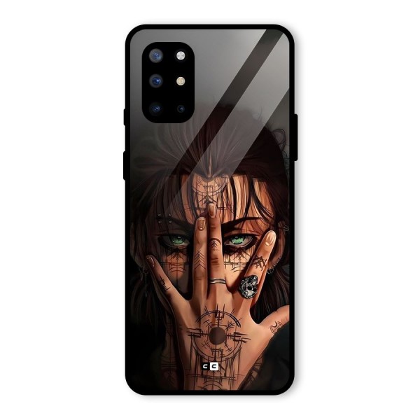 Eren Yeager Illustration Glass Back Case for OnePlus 8T