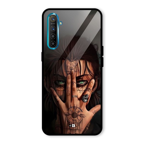 Eren Yeager Illustration Glass Back Case for Realme XT