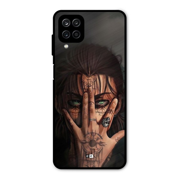 Eren Yeager Illustration Metal Back Case for Galaxy A12