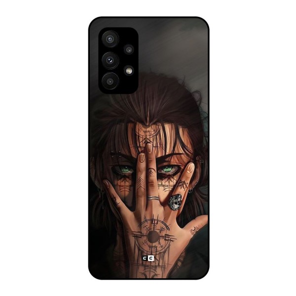 Eren Yeager Illustration Metal Back Case for Galaxy A23